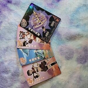 Nwot Holographic Genshin Impact Cards